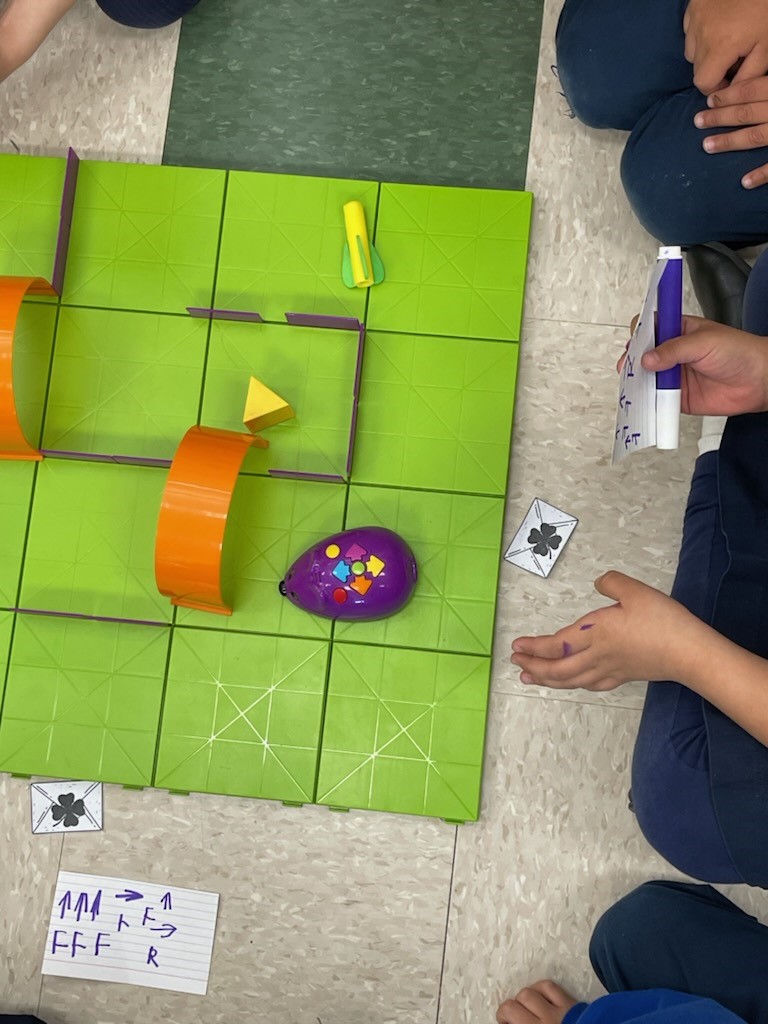 Students use coding mice to learn how to code
